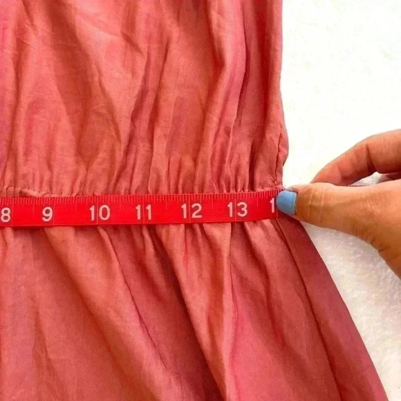 Rebecca Taylor Blush Sleeveless Sweetheart Peasant Mini Dress See Measurements - Picture 13 of 14